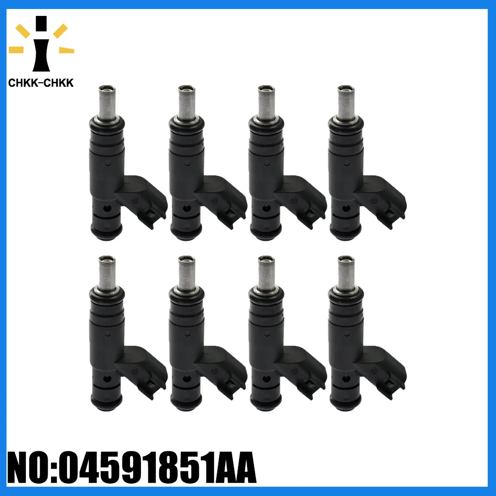 

8Pcs/lot New High Quality Fuel Injectors 04591851AA For 2005-2006-2007-2008-2009 Chrysler 300 Hemi 5.7L V8