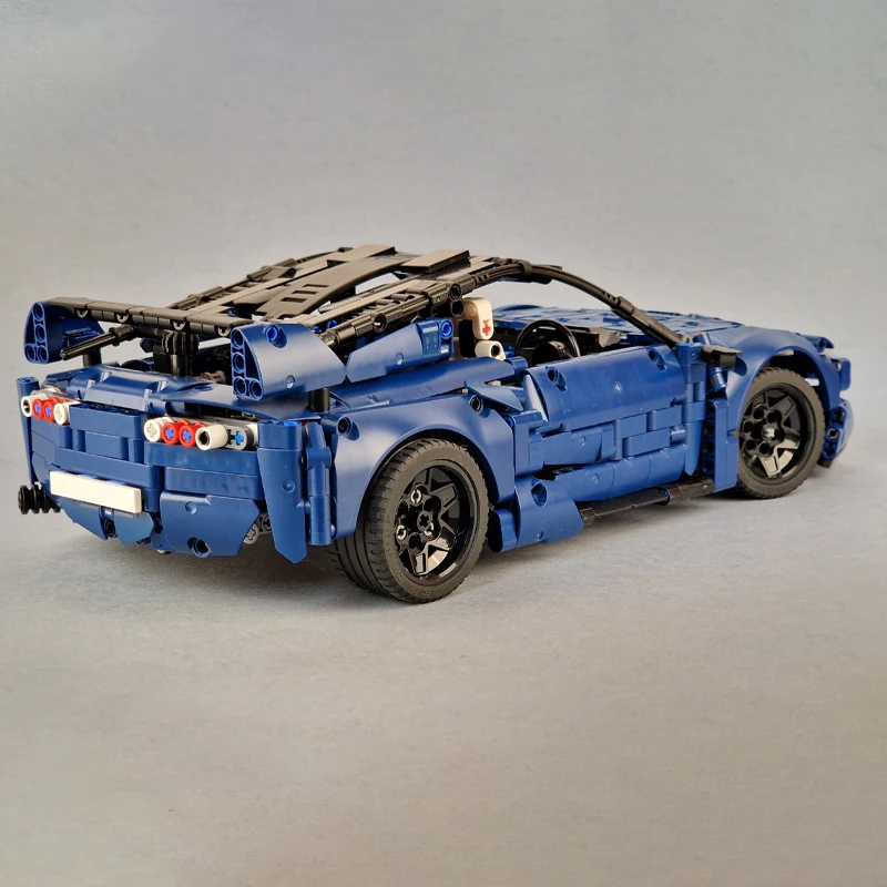 MOC Supra MK4 Super Sports Car Model Building Blocks DIY Technical Vehicle Assemble Bricks Children Toy Christmas Gift 42154-B