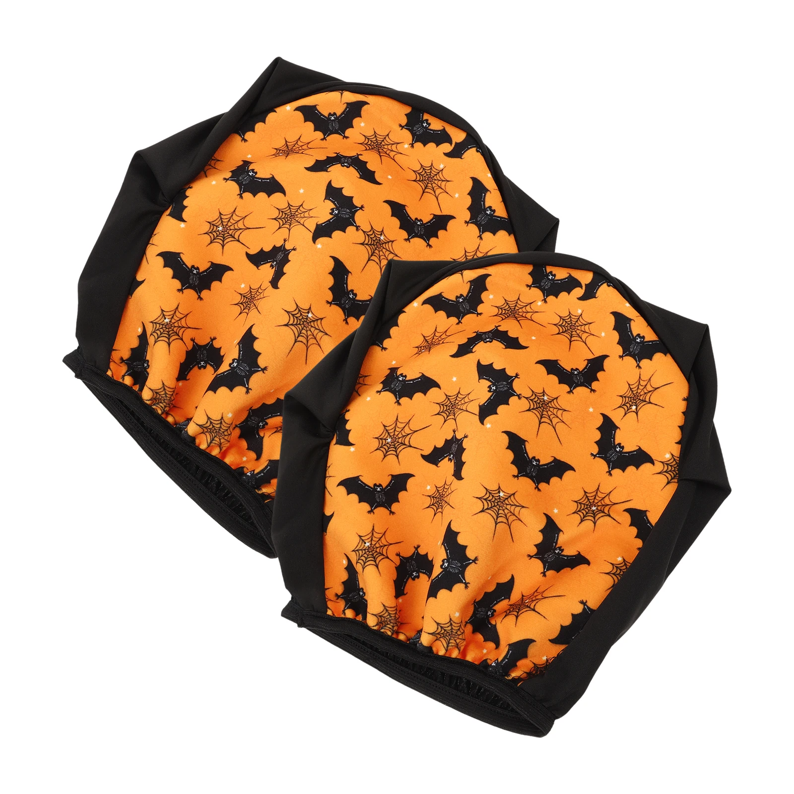 

2 Pcs Car Headrest Cover Accessory Protective Sleeve Cartoon Spandex Suitable Fit Sturdy Car Head Rest Cover Material