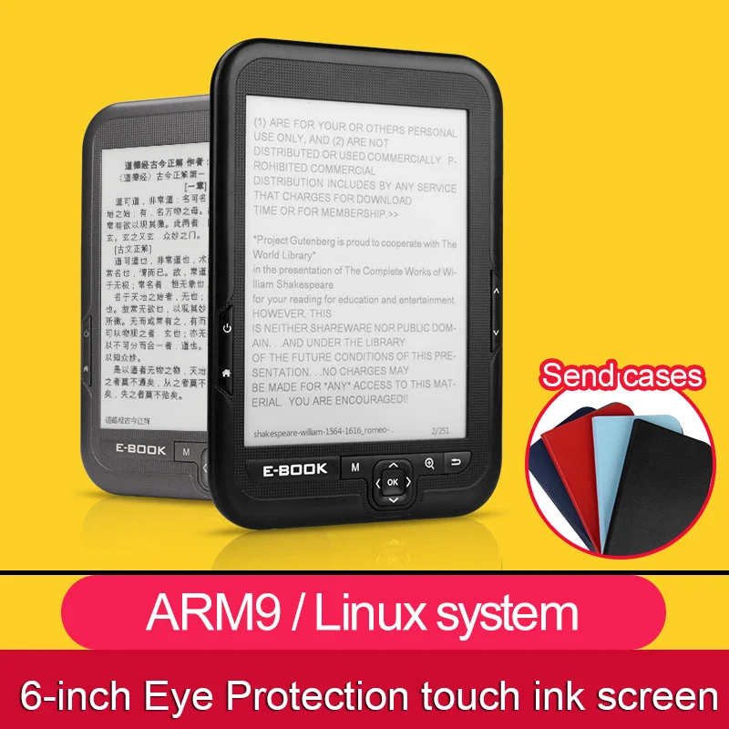 6 Inch Ink Screen eBook Reader Audio e-Paper Wifi Electronic Book Eye Protection Reading and Learning электронная книга 전자책