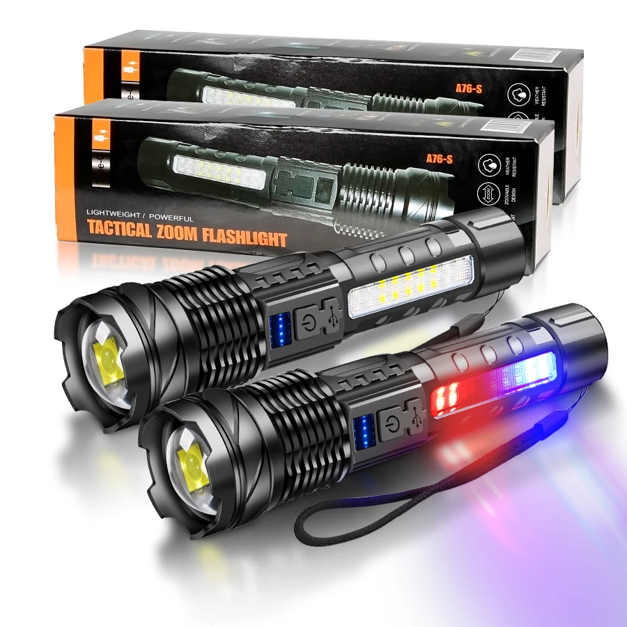 big rechargeable flashlight Darlur Heavy Duty 3 D Cell Battery LED Flashlights, High Lumens,for Home Emergency，Single Mode, Ourdoor，Aluminum(2 Pack) the Bigger Better Brighter flashlight doubles as a 30 Rechargeable Flashlights 1000000 High Lumens