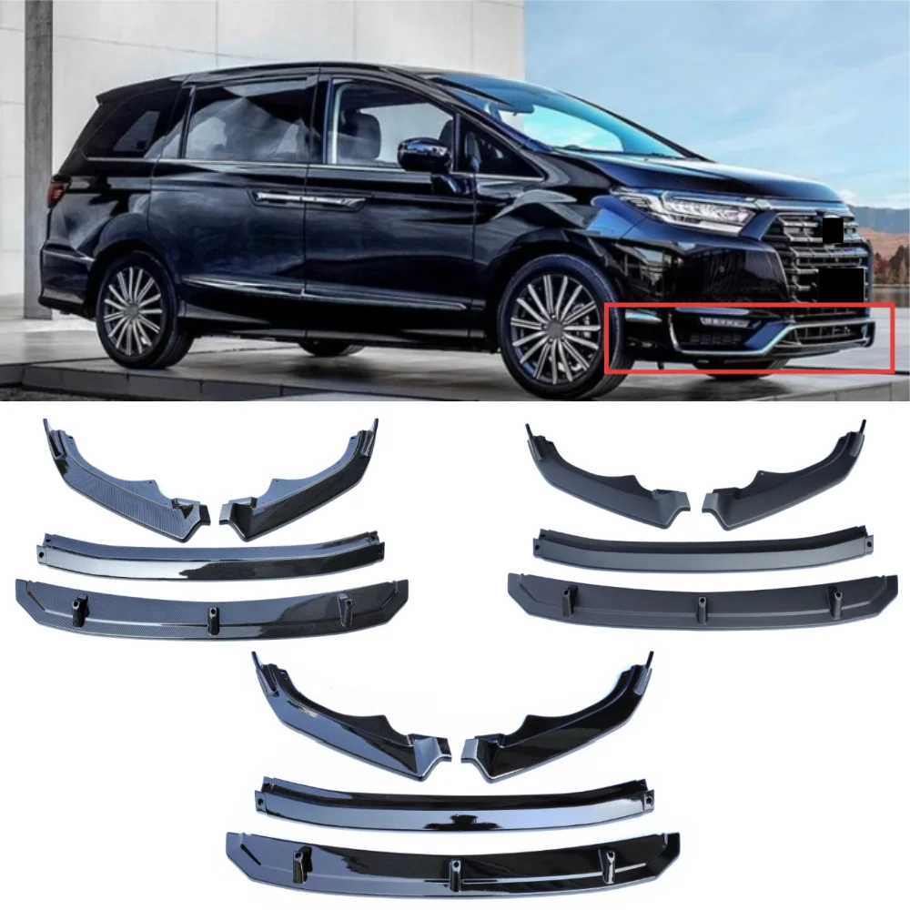 

Для Honda Elysion 2022, передний бампер, нижняя губа, спойлер, сплиттер, набор из четырех предметов