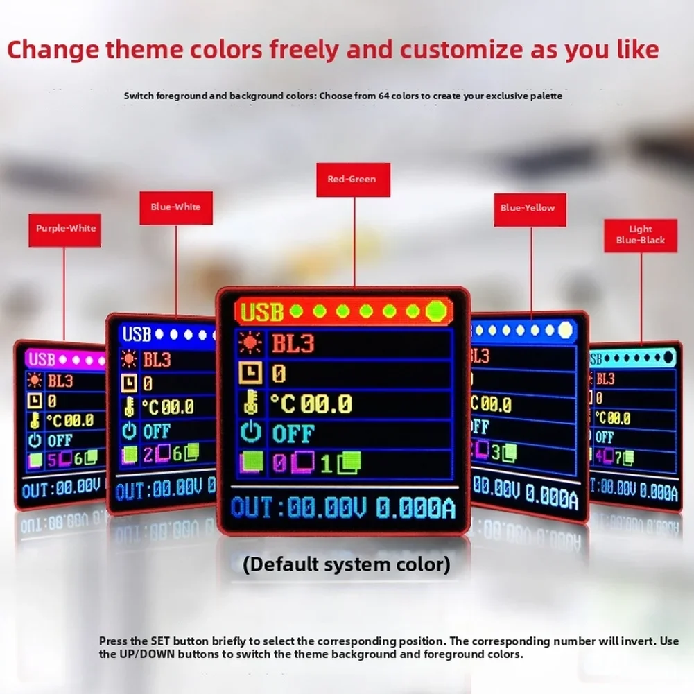 

USB Color Screen Charging Tester Digital Power Supply PD Detection Voltage For Test Measurement Tool Accessory