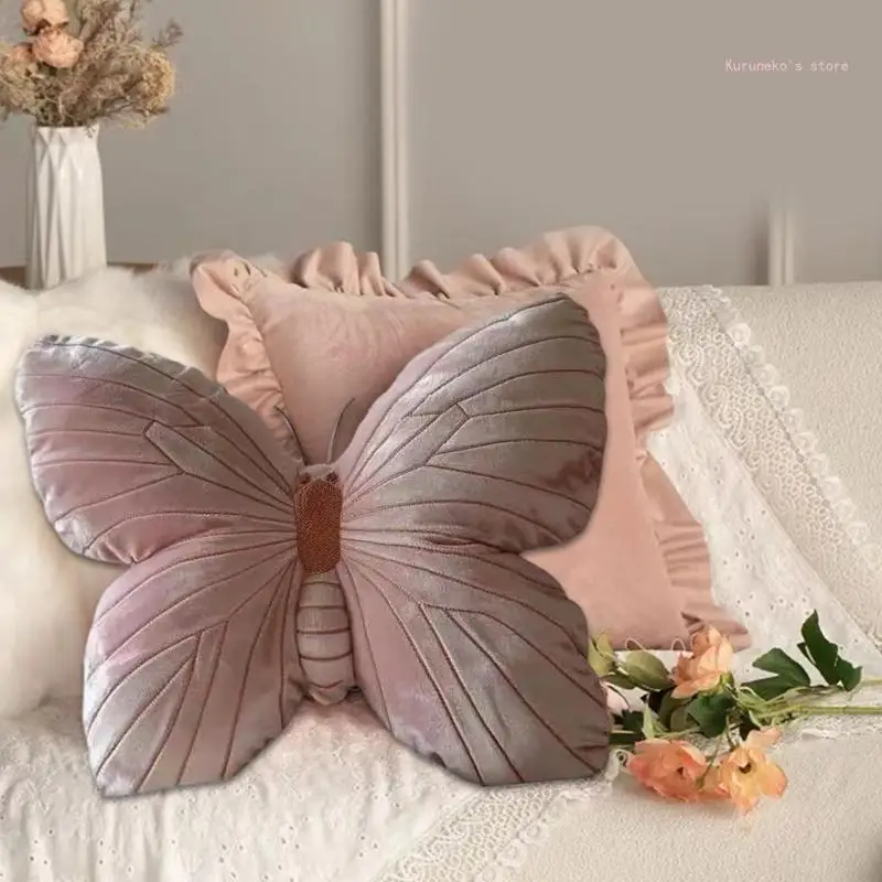 Gối nhung sang trọng Gối thú nhồi bông mềm cho trang trí nhà
