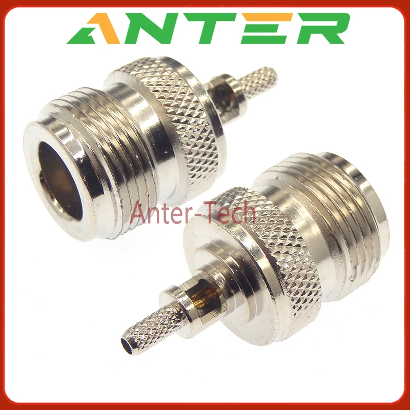 1pc N Type Female Jack RF Coax Connector Crimp For RG316 RG174 Cable Straight Nickel Wholesale Fast Shipping for WIFI