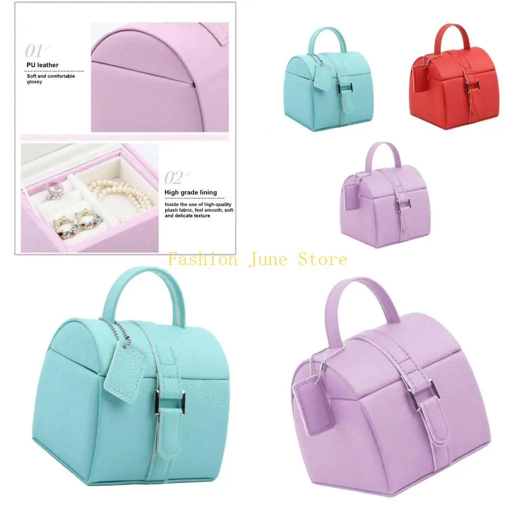 N5KA حامل المجوهرات الفسيحة متعددة المستويات لصندوق الأوساط القلفة حلقات أقراط