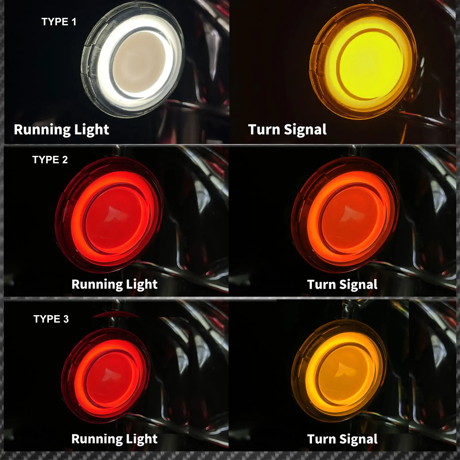 1157 Front LED Turn Signal Light 12V Motorcycle Indicator Brake Tail Light Red Amber For Harley Touring Sportster Softail Dyna