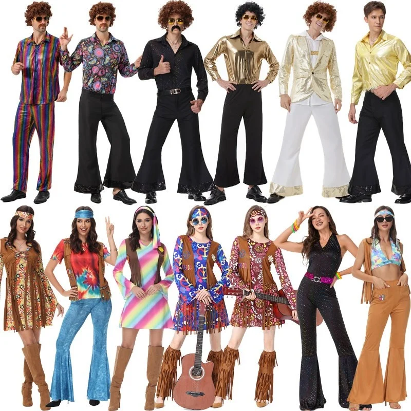 

Elvis Presley Performance Costume Halloween Hip Hop King Cosplay Outfit Stage Performance Women's Traditional Clothing