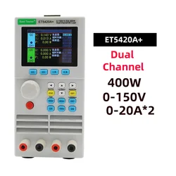 Pojedynczy/podwójny kanał programowalny akumulator obciążenie DC Tester pojemności 400W 150V/500V Upgrade ET5420 ET5410 e5410