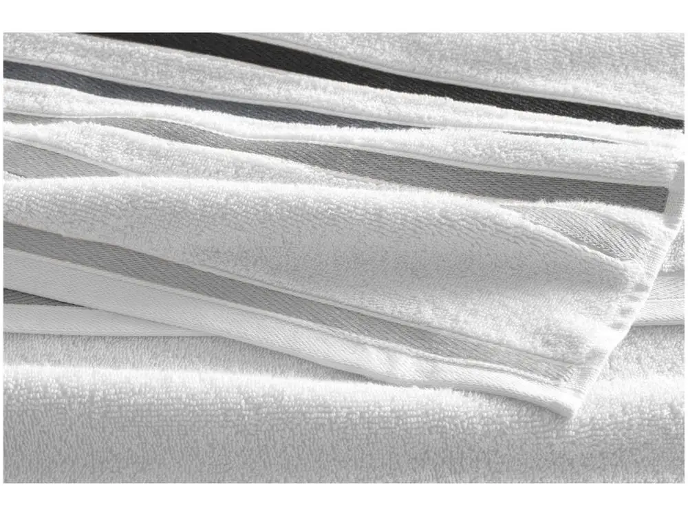 طقم مناشف حمام من Karsten ، قطن ، أبيض إمبري ، 5 قطع