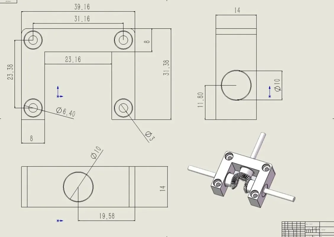 4/5mm cross commutator right angle angle converter small 90 degree 1:1 gearbox umbrella gear T-shaped transmission box