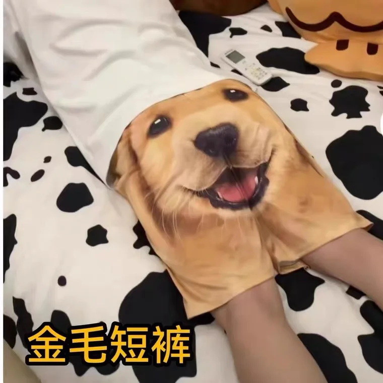 

Шорты Golden Retriever, мужские пляжные шорты с забавным принтом, дышащая домашняя одежда, модные уличные шорты с головой собаки, модные шорты