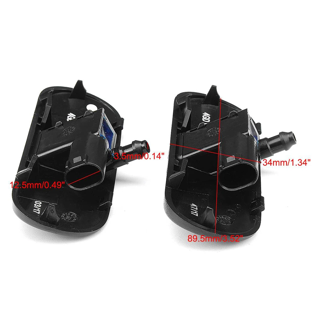 2 Pcs/Set Front Windshield Washer Spray Nozzle Jet Heated For Audi A3 A4 B8 A5 8T A6 4F RS6 Q3 Q5 Q7 TT 2011 2012 2013 2014