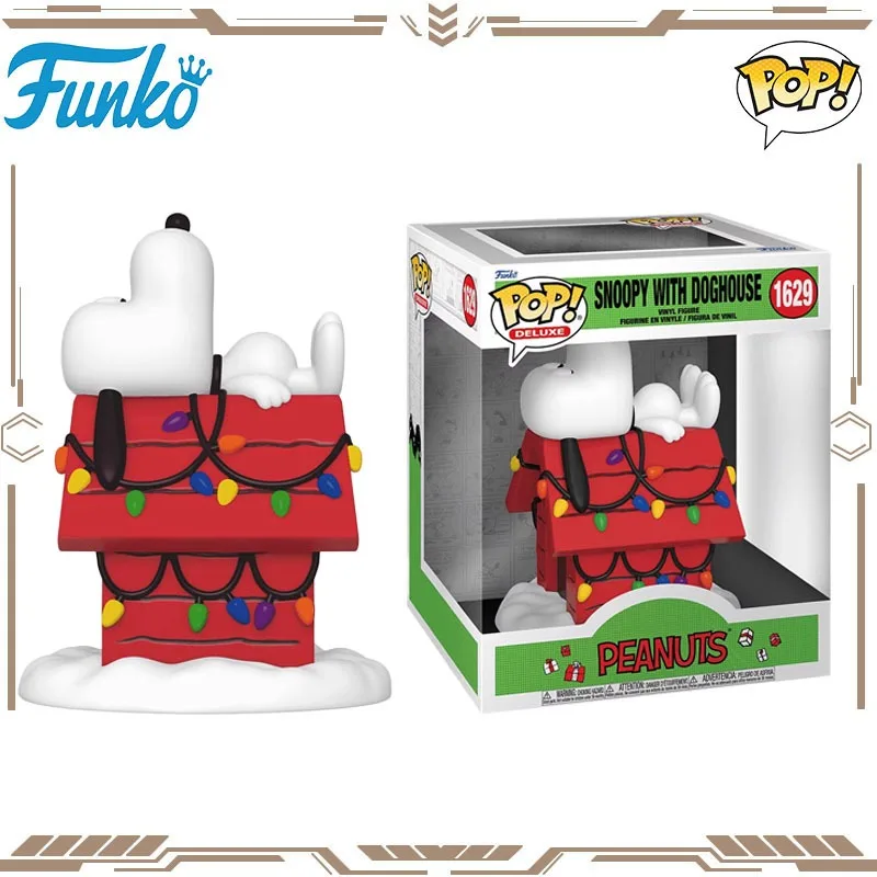 

Funko POP Original Snoopy with Doghouse Peanuts 1629 Action Figure Toys for Boys Girls Gift Collectible Model Ornaments