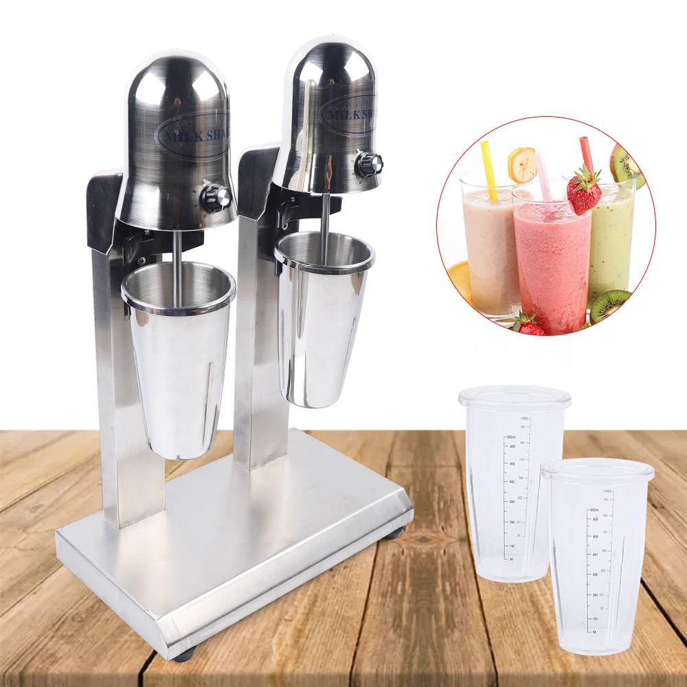 

Commercial Double Head Drink Mixer Stainless Steel Milk Shake Machine for Drink Mixer 110V