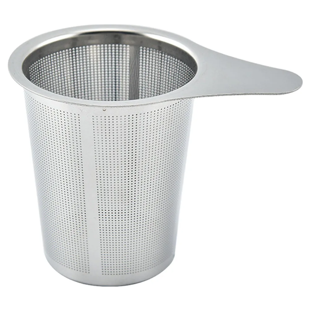 

Stainless Steel Tea Strainer Fine Mesh Leak with Handle Infusers Filters Teapot Milk Practical Resistant Clean