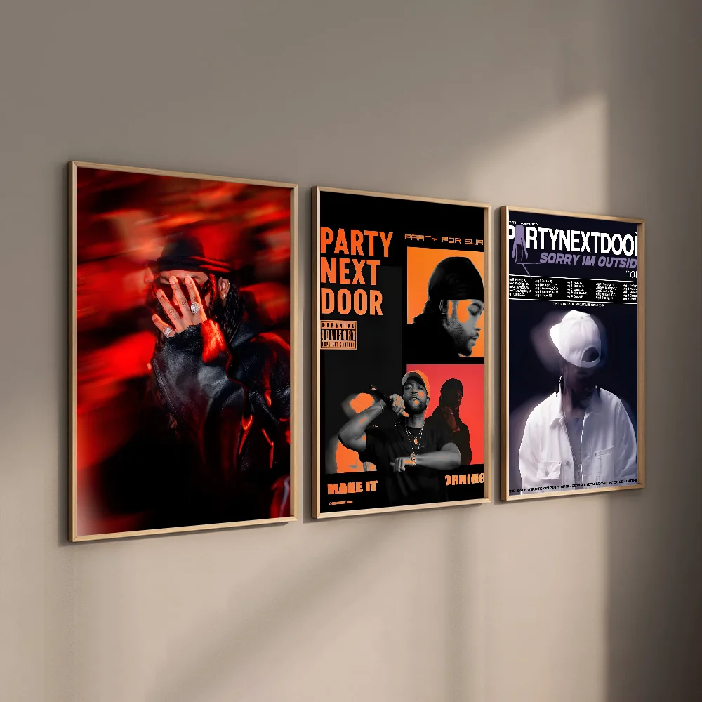 P-Partynextdoor Rapper Poster HD art sticky wall waterproof home living room bedroom bar aesthetic decoration