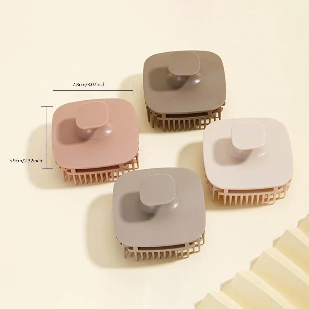 1 قطعة فرشاة شامبو مربعة تدليك فروة الرأس مشط الشعر مشط حمام فرشاة اغتسال سنفرة الجسم مقشر صالون تصفيف الشعر أدوات #6