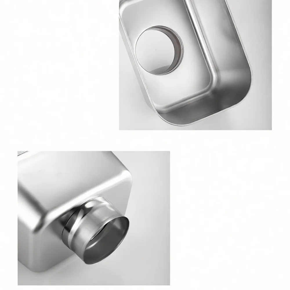 Stainless Steel Square Roof Drain Funnel Universal Downpipe Connector Reliable Water Catchment System Hardware