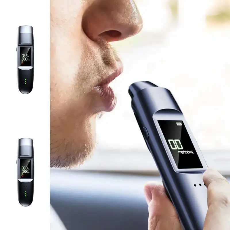 Alcohol Breathalyzer High Accuracy Personal Breathalyzers Alcohol Detector LED Display Voice Broadcast And Breath Alcohol Tester