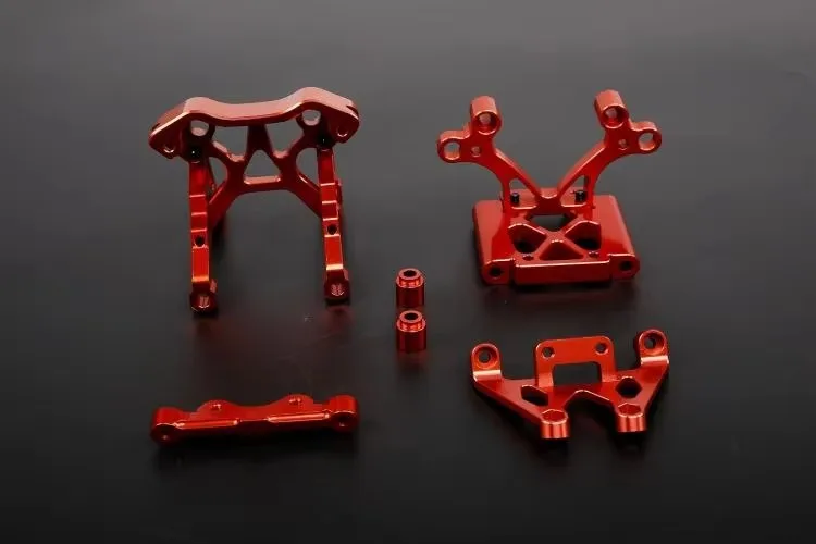 Combinación de soporte frontal totalmente metálico de mecanizado de precisión CNC para ROVAN KM HPI BAJA 5B 5T 5SC