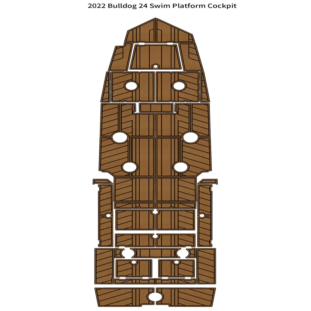 

2022 Bulldog 24 Swim Platform Step Cockpit Pad Boat EVA Foam Teak Deck Floor Mat