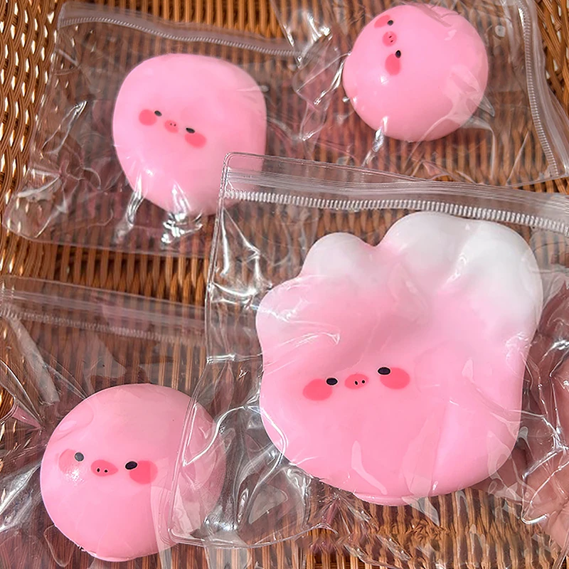 

Новинка, забавная креативная свинка, смешные игрушки для снижения давления с животными, медленно восстанавливающие форму шарики с вентиляционным отверстием, детские маленькие игрушки, материал TPR