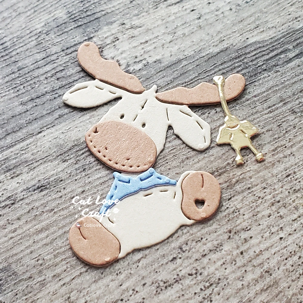 Catlove Niedliche Weihnachtstiere Metall-Stanzformen Scrapbooking-Schablone Stanzwerkzeug für Kartenherstellung DIY-Handwerk Prägung Neue Stanzformen – Detail 17