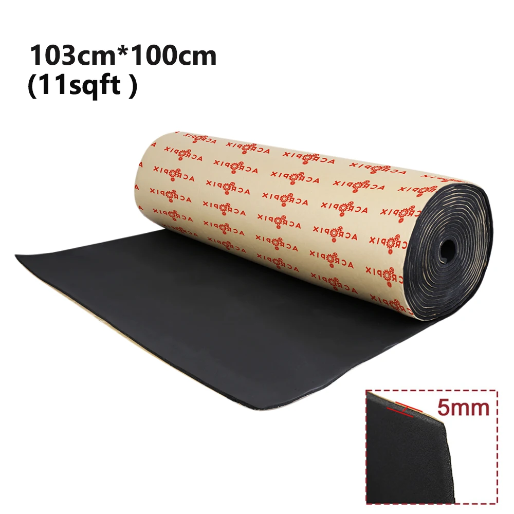 Uxcell 5mm 10mm Isolier kissen Auto zellen schaum schall dämpfende Isolier matte 300cm 500cm Autozubehör Innen schall dämmung