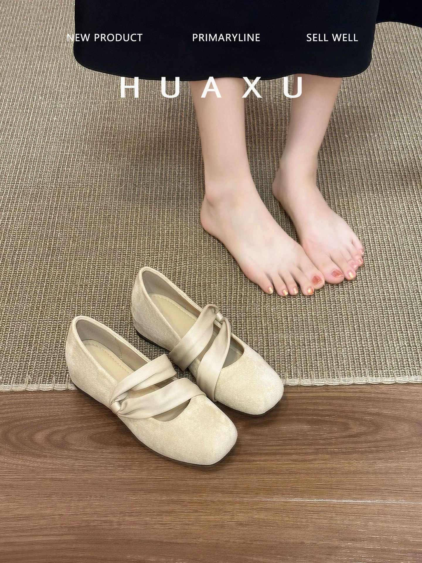 french-style-mary-jane-women's-shoes-pink-ballet-flavored-high-insoles-summer-2026-breathable-slip-on-round-toe-fashion-singl