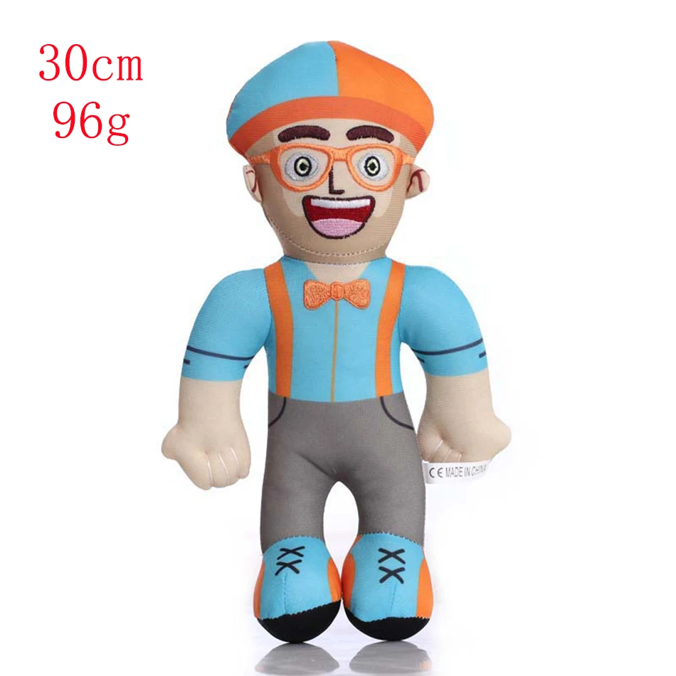 30cm Blippis Plush Fill Dolls Toys Soft Stuffed Baby Educational Enlightenment Cosplay Prop Doll Kids Toys Gifts for Children