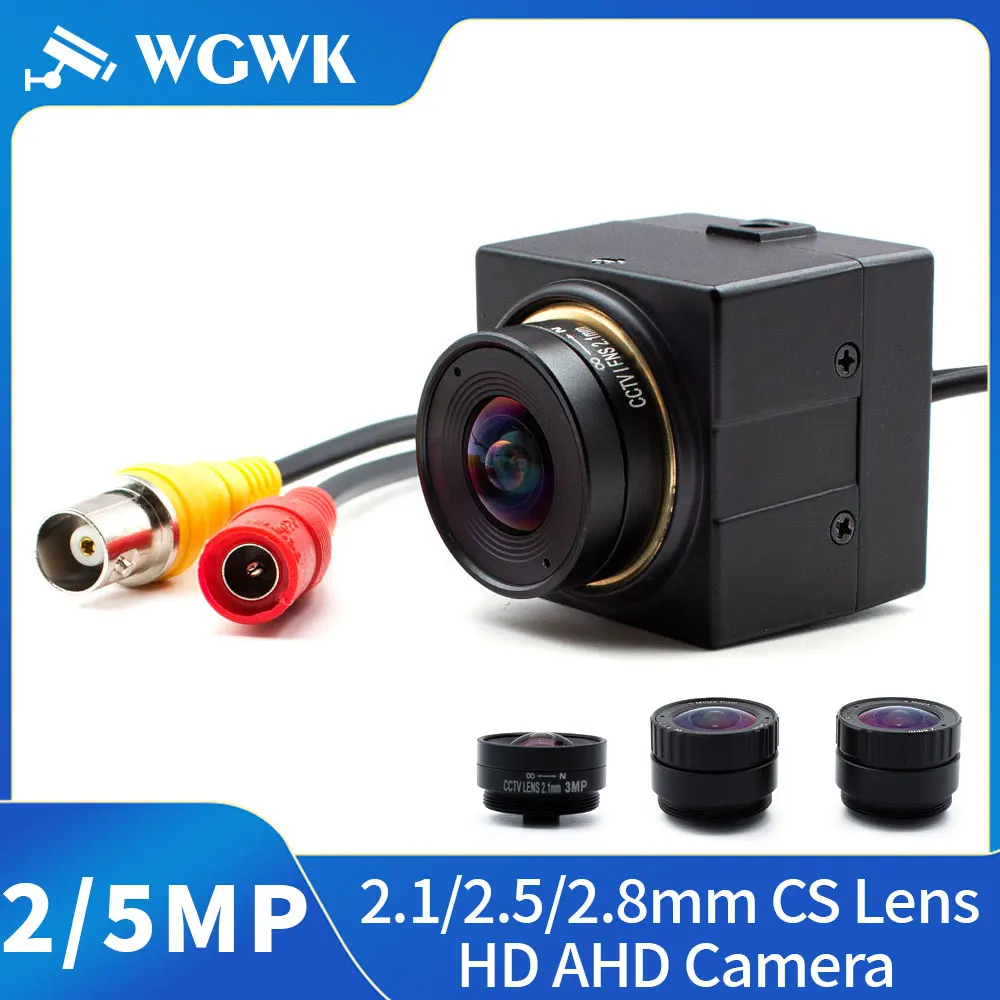 WGWK Mini Camera Security Protection CCTV POE H.265 With 2.1/2.5/2.8mm Fixed Focus CS Lens P2P IP BNC Port Onvif Industrial Came