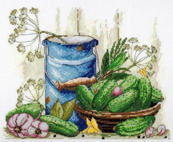 Top Quality Lovely Hot Selling Counted Cross Stitch Kit DIY needle work for home fun Harvested vegetables 37-32