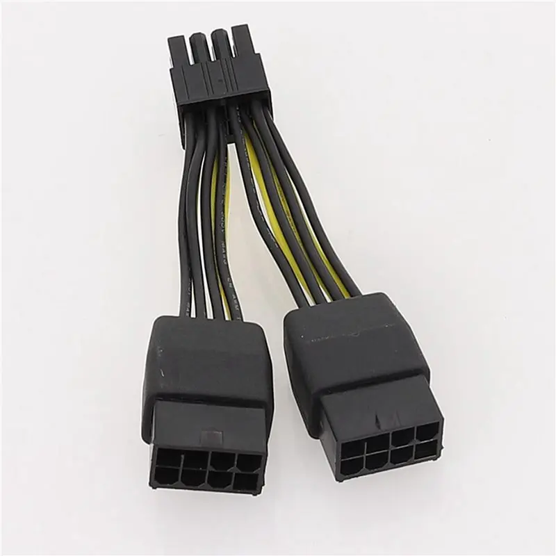 ABJF-3X Dual 8Pin To 8Pin Power Cable Graphics Card Power Cord Cable For TESLA K80/M40/P100/V1 GPU 10Cm, A