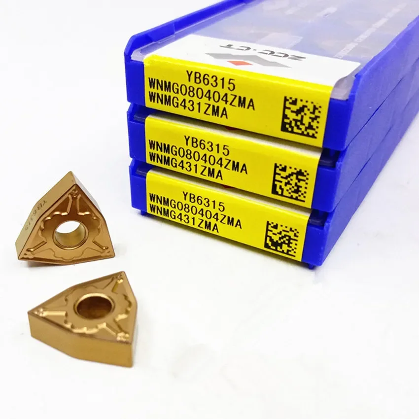 

WNMG080404ZMA YB6315/WNMG080408ZMA YB6315/WNMG080412ZMA YB6315 WNMG431 WNMG432 WNMG433 ZCC.CT Твердосплавные пластины с ЧПУ 10 шт./кор.