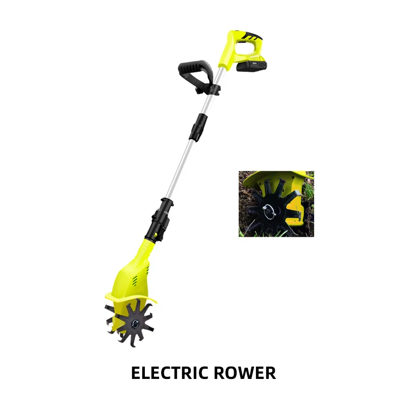 Electric Scarifier Lithium Electric Micro-tillator Soil Plough Small Weeding And Ploughing Machine Digging Digging  Orchard