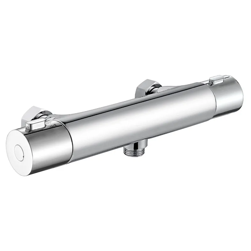 

Single-function bathroom thermostatic water faucet with smart temperature mixing valve for hot shower