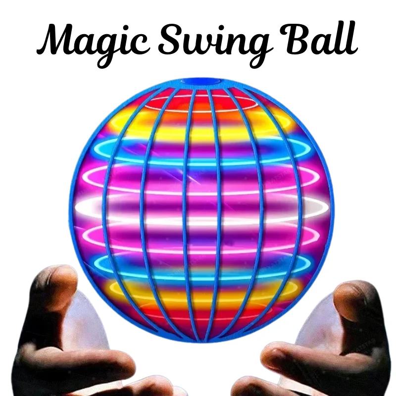 Drone Ball Rc - كرة طائرة سحرية مع أضواء LED،