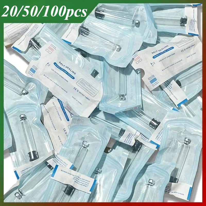 20/50/100pcs 3ml Disposable Sterile Insulin Cartridges,Independent Packaging Cassette Bottle Insulin Injection Pen Sleeve