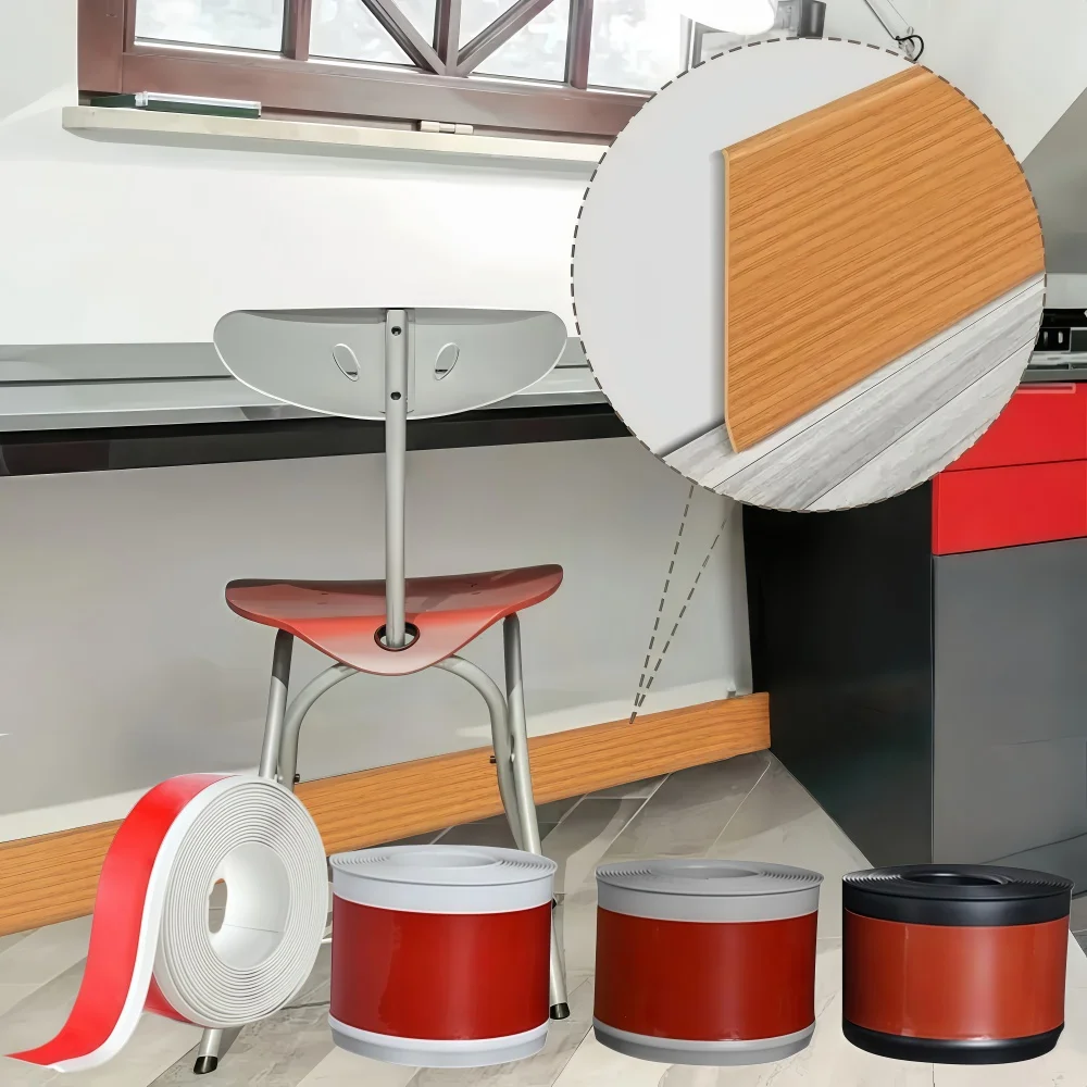 1 قطعة 2 متر × 8 سنتيمتر بولي كلوريد الفينيل التفاف خط الحدود ذاتية اللصق المنزلية لاصقة تزيين خلفية اللوح ديكور الجدار ملصق