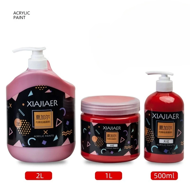 40 Colors 100/2000ml Acrylic Paint Professional Painting Pigments Art Painting Waterproof Pigment Stationery School Supplies