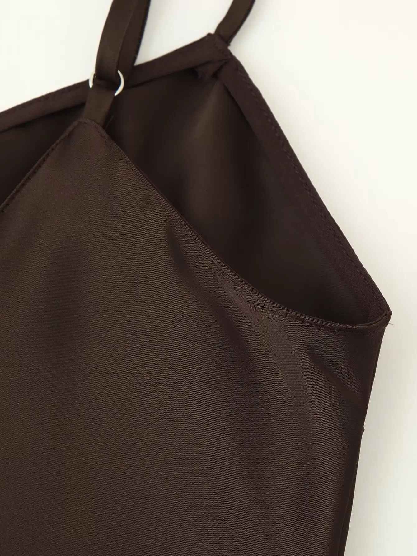 2025 nova chegada feminino cetim vestido sem alças renda guarnição sem costas design assimétrico bainha sexy vestido de festa