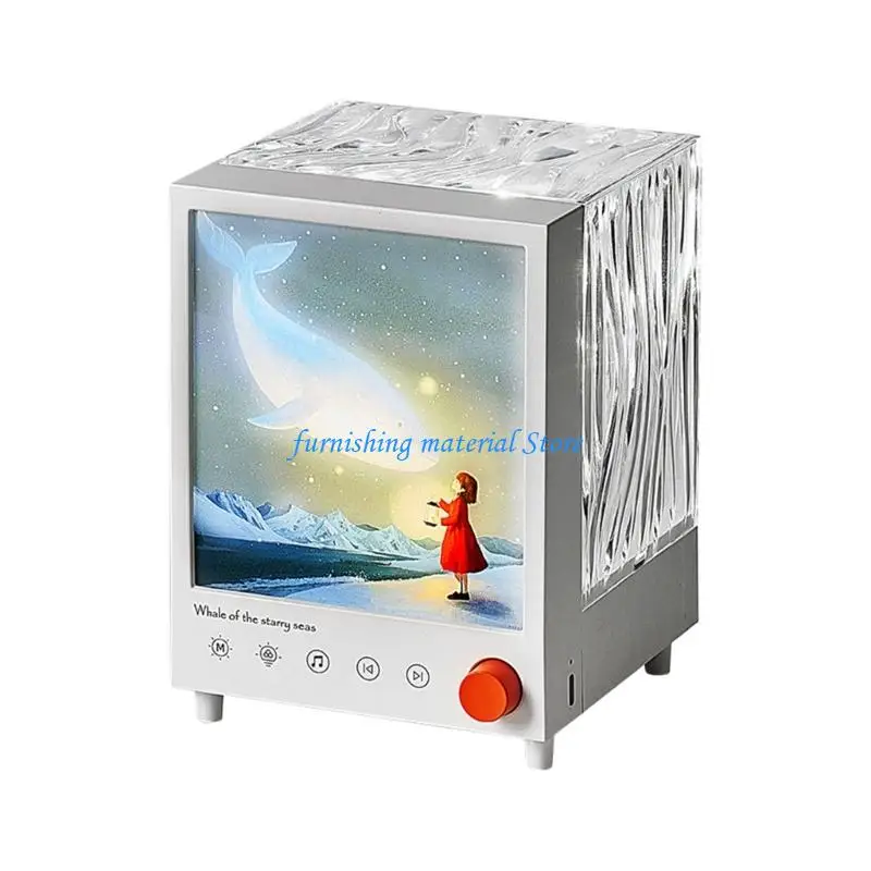 Y5GD Projector Night Light 7 Color Light Music Player Table Decoration