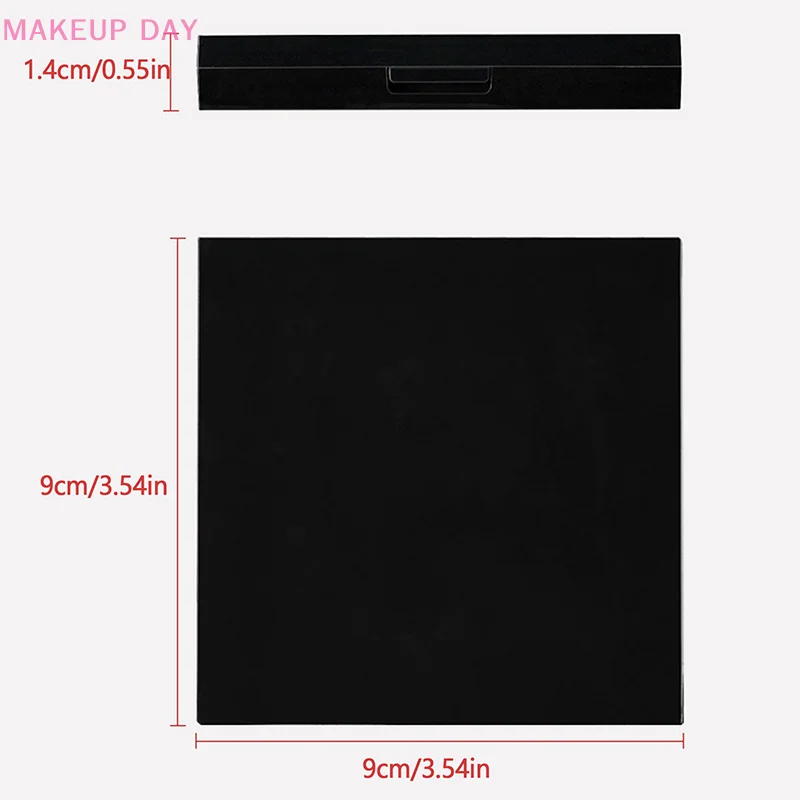 가짜 UV 솔리드 젤리 접착제 특수 보관함, 사각형 어두운 케이스, 빛 피하기, 재사용 가능한 매니큐어 손톱 액세서리, 9*9cm
