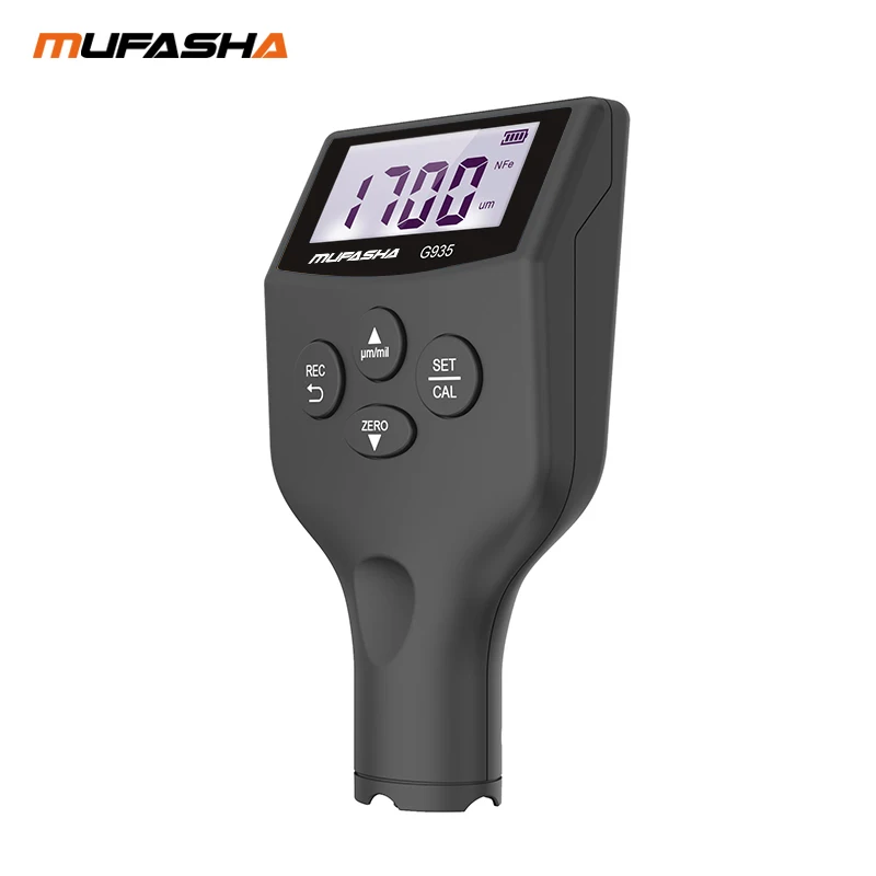 MUFASHA Coating Thickness Gauge 0~1900um Fe and NFe  Car Paint Film Thickness Tester