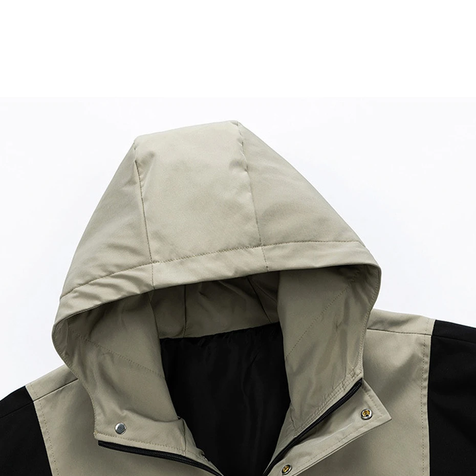 8XL Plus Size Jacket Men Patchwork Coat Spring Autumn Fashion Casual Patchwork Cargo Jacket Male Big Size Outerwear