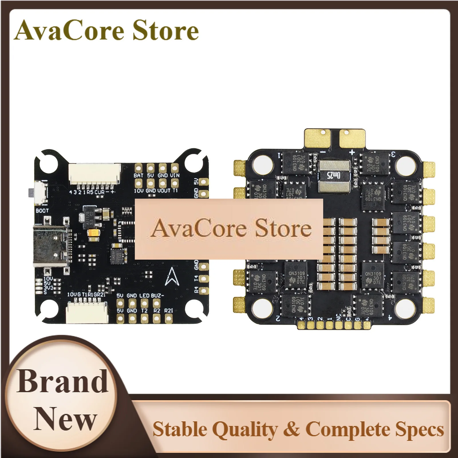 AvaCoreFlash Hobby F405 60A 80A Flight Controller ESC Stack For FPV Racing Drone Quadcopter