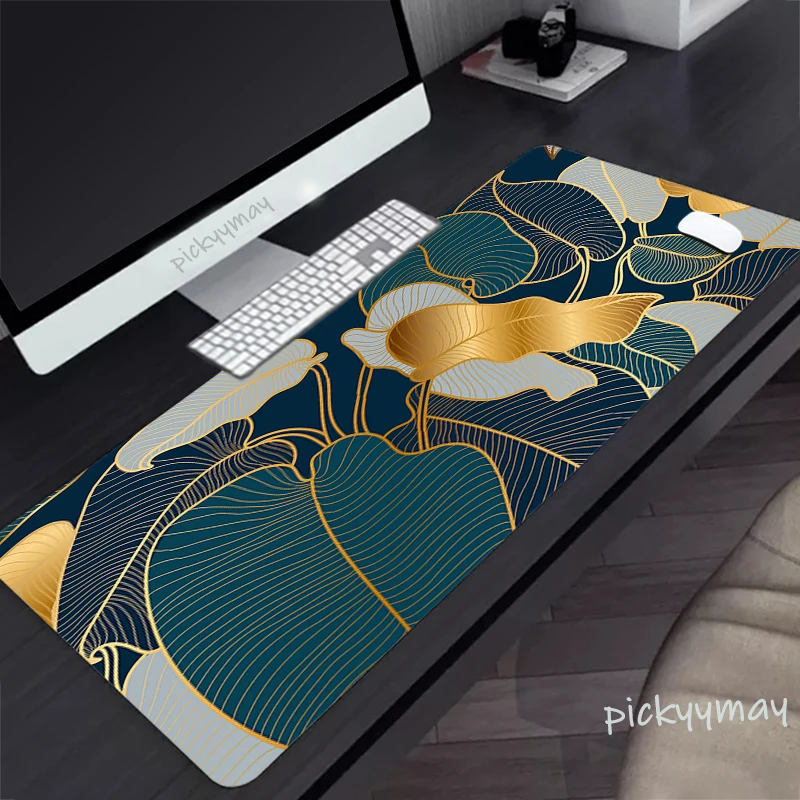 

Tropical Leaves Large Mouse Pad 100x50cm Big Computer Mousepads Office Mousepad Big Keyboard Mat Gamer Mouse Pads Desk Mats
