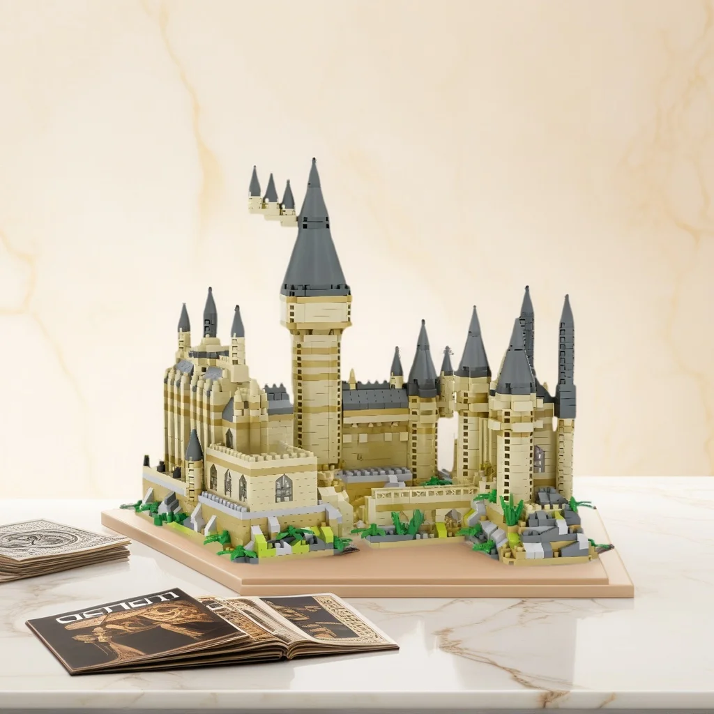 Hogwarts Magic Castle Micro Building Blocks Wizard School Desktop Collection view 5