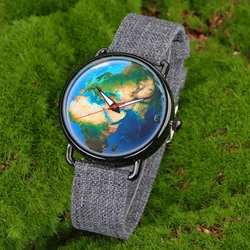 kitykiss K8291 personalized couple watch trend denim band couple quartz waterproof glow-in-the-dark fashion casual sports  watch